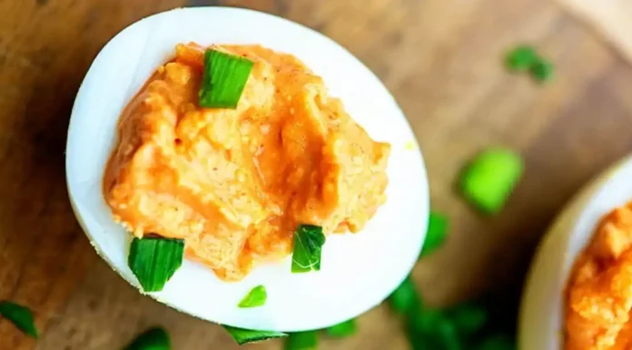 Buffalo Chicken Stuffed Deviled Eggs Buffalo Chicken Stuffed Deviled Eggs