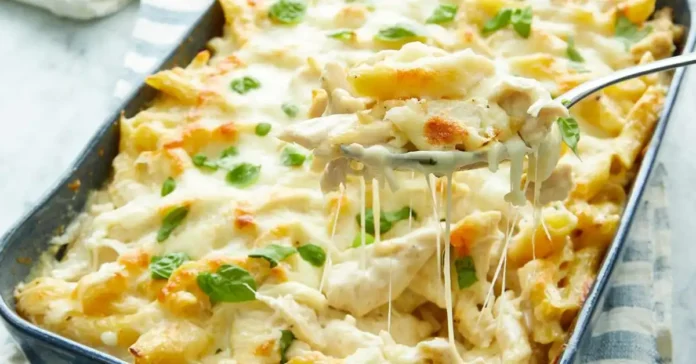 Chicken Alfredo Casserole