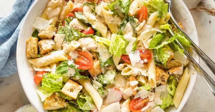 Chicken Caesar Pasta Salad