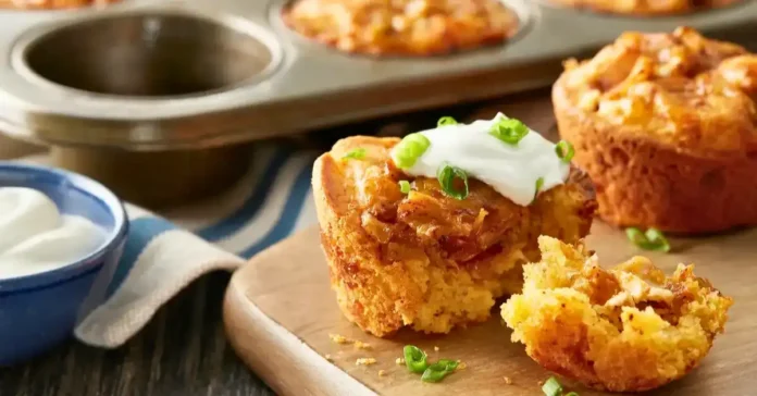 Chicken Cornbread Stuffing Cups