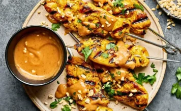 Chicken Satay With Peanut Sauce Chicken Satay With Peanut Sauce