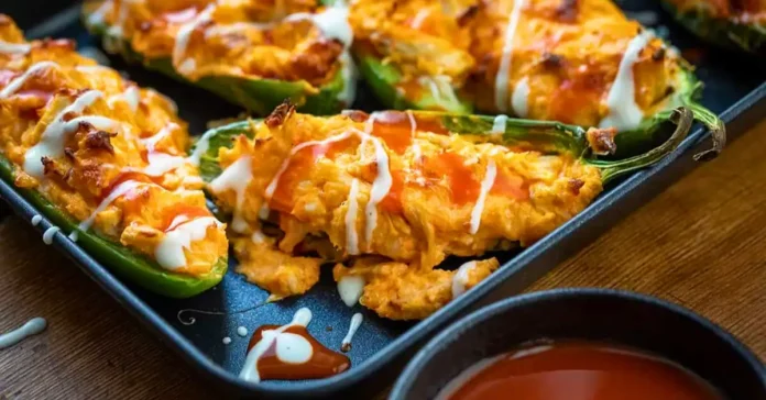 Chicken Stuffed Jalapeño Poppers