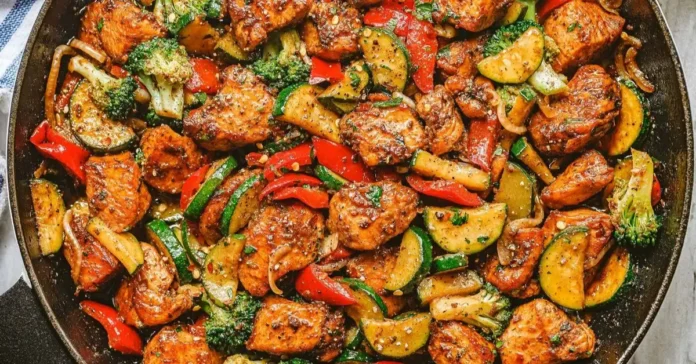 One-Pan Chicken and Veggies