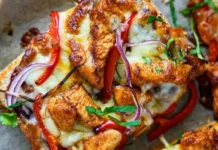 BBQ Chicken Flatbread Bites BBQ Chicken Flatbread Bites