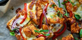 BBQ Chicken Flatbread Bites BBQ Chicken Flatbread Bites