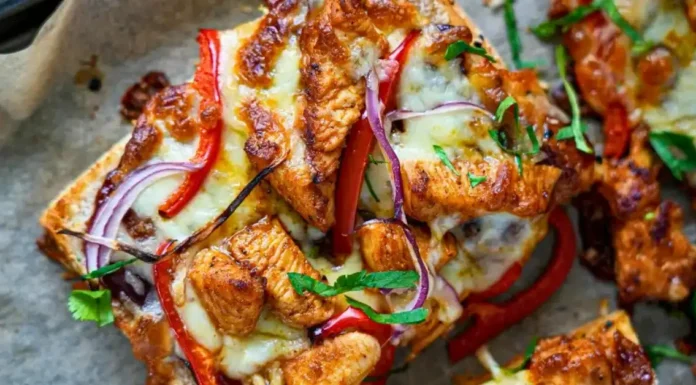 BBQ Chicken Flatbread Bites BBQ Chicken Flatbread Bites