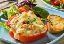 Chicken Alfredo Stuffed Peppers Chicken Alfredo Stuffed Peppers