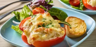 Chicken Alfredo Stuffed Peppers Chicken Alfredo Stuffed Peppers