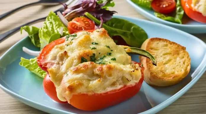 Chicken Alfredo Stuffed Peppers Chicken Alfredo Stuffed Peppers