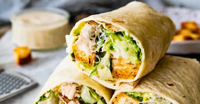 Chicken Caesar Wrap Bites