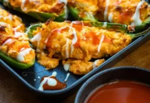 Chicken & Cheese Stuffed Jalapeños Chicken & Cheese Stuffed Jalapeños