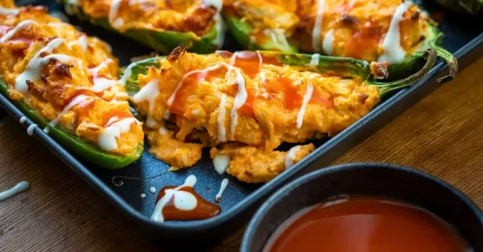 Chicken & Cheese Stuffed Jalapeños