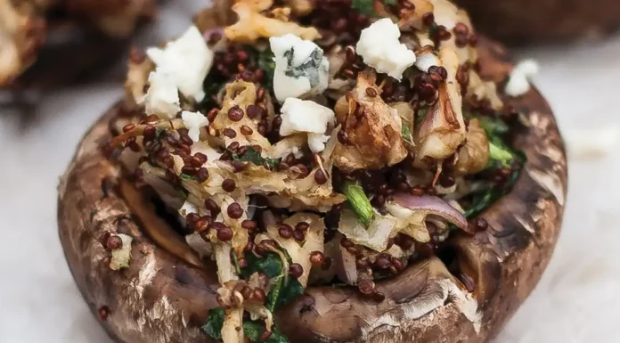 Chicken and Cheese Stuffed Mushrooms Chicken and Cheese Stuffed Mushrooms