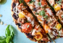 Honey Sriracha Chicken Flatbread Honey Sriracha Chicken Flatbread