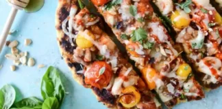 Honey Sriracha Chicken Flatbread Honey Sriracha Chicken Flatbread