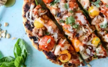 Honey Sriracha Chicken Flatbread Honey Sriracha Chicken Flatbread