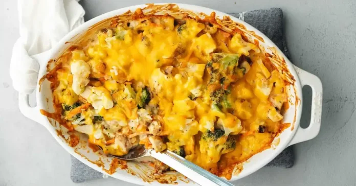 Keto Cheesy Chicken Casserole