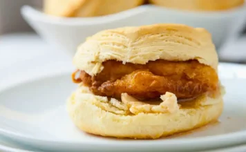 Maple Glazed Chicken Biscuit Sandwiches Maple Glazed Chicken Biscuit Sandwiches