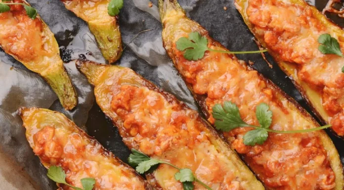 Parmesan Chicken Zucchini Boats Parmesan Chicken Zucchini Boats