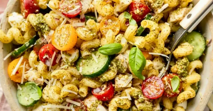 Pesto Chicken Pasta Salad