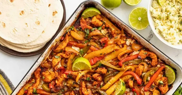 Sheet Pan Chicken Fajitas