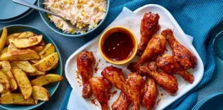 Barbecue Chicken Potato Wedges Barbecue Chicken Potato Wedges