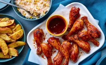 Barbecue Chicken Potato Wedges Barbecue Chicken Potato Wedges