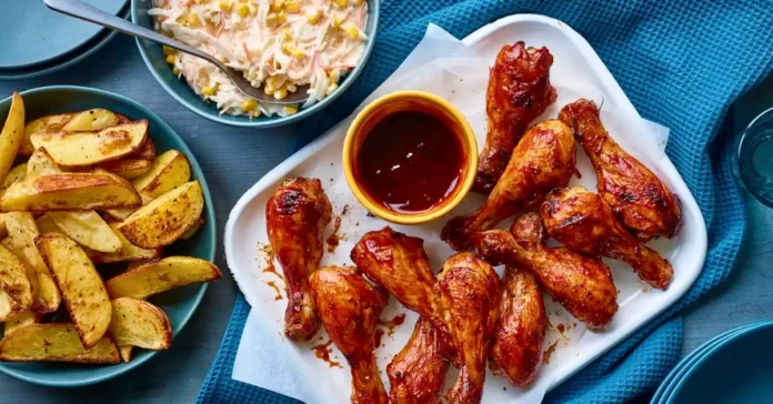 Barbecue Chicken Potato Wedges