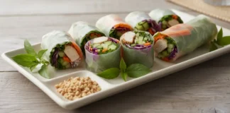 Thai Chicken Spring Rolls Thai Chicken Spring Rolls