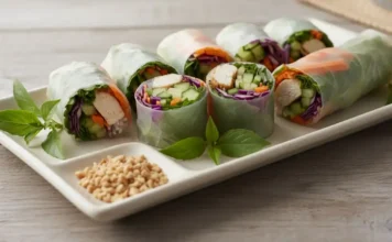 Thai Chicken Spring Rolls Thai Chicken Spring Rolls