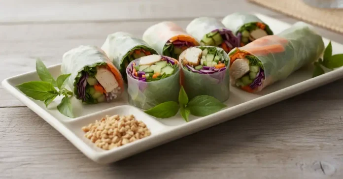 Thai Chicken Spring Rolls