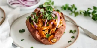 BBQ Chicken Stuffed Sweet Potatoes BBQ Chicken Stuffed Sweet Potatoes