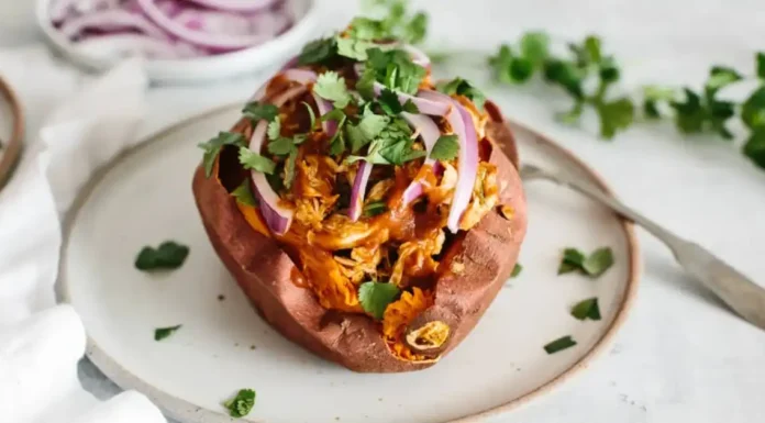 BBQ Chicken Stuffed Sweet Potatoes BBQ Chicken Stuffed Sweet Potatoes