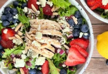 Grilled Balsamic Chicken Salad With Blueberry Vinaigrette Blueberry Balsamic Chicken Salad