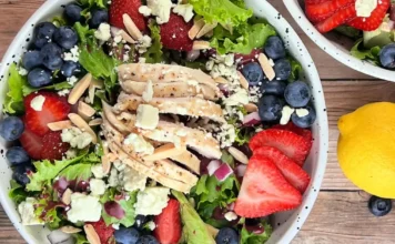 Grilled Balsamic Chicken Salad With Blueberry Vinaigrette Blueberry Balsamic Chicken Salad