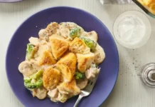 Chicken Alfredo Biscuit Casserole Chicken Alfredo Biscuit Bake