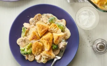 Chicken Alfredo Biscuit Casserole Chicken Alfredo Biscuit Bake