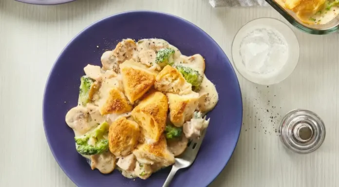 Chicken Alfredo Biscuit Casserole Chicken Alfredo Biscuit Bake