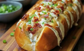 Chicken Bacon Ranch Stuffed Bread Chicken Bacon Ranch Stuffed Bread