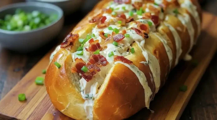 Chicken Bacon Ranch Stuffed Bread Chicken Bacon Ranch Stuffed Bread