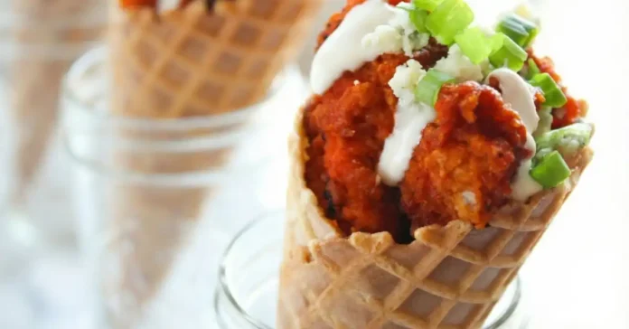 Chicken and Waffle Cones