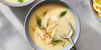 Avgolemono Soup Recipe (Greek Lemon Chicken Soup) Greek Avgolemono Soup