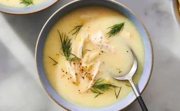 Avgolemono Soup Recipe (Greek Lemon Chicken Soup) Greek Avgolemono Soup
