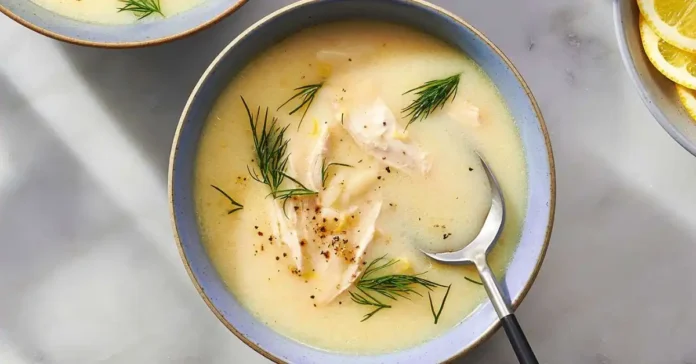 Greek Avgolemono Soup