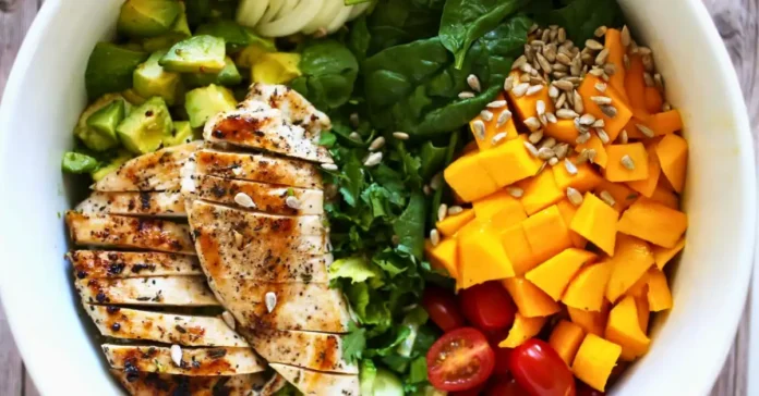 Mango Avocado Chicken Salad