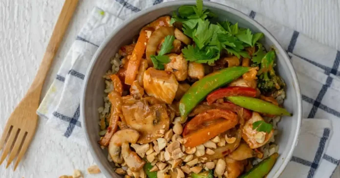 Thai Peanut Chicken Stir Fry