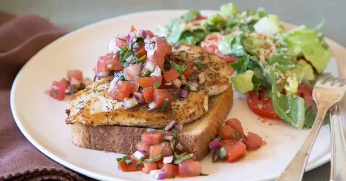 Chicken Bruschetta Toasts