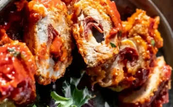 Pizza Stuffed Chicken Roll Chicken Pizza Rolls