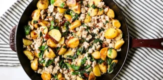 Chicken Ranch Breakfast Hash Easy Skillet Recipe Chicken Bacon Potato Hash