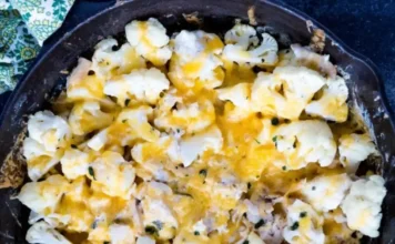 Keto Chicken Cauliflower Mac and Cheese Recipe Chicken Cauliflower Mac and Cheese